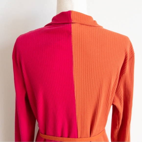 Daily Practice Colorblock Ribbed Yoga Duster Cardigan Robe - Picture 11 of 14